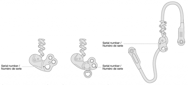 Finding serial numbers on the product